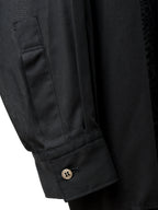 S/S 02 Gathered Yoke Shirt Black