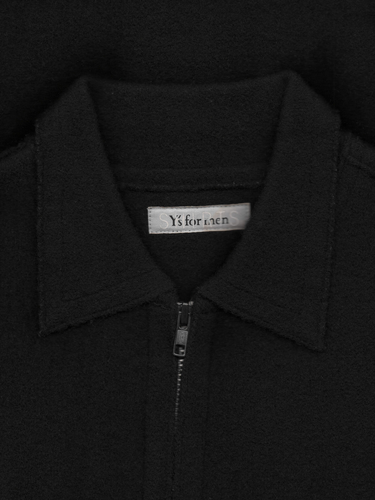 Knit Zip Blouson Black