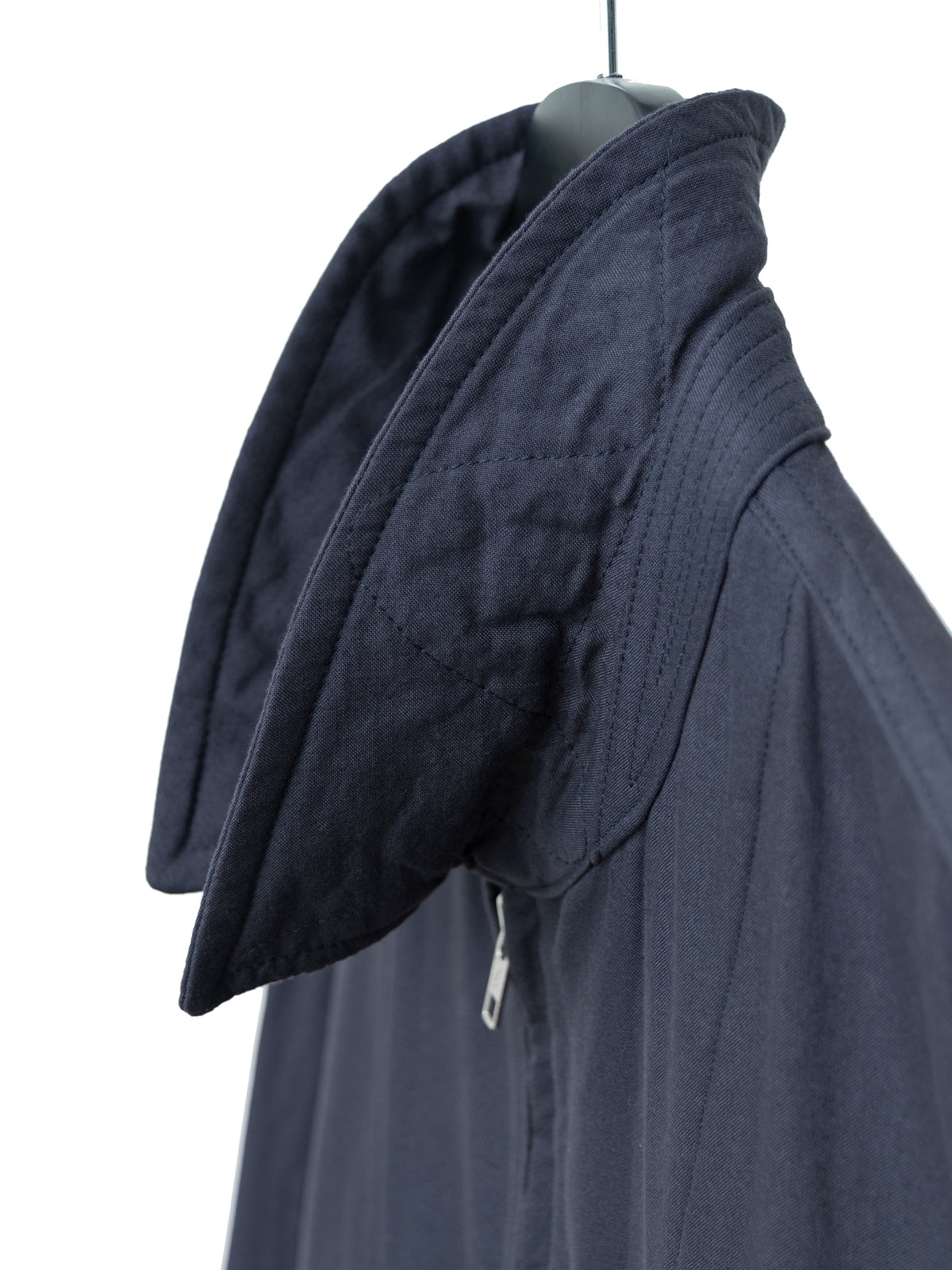 Zip Front Blouson Navy