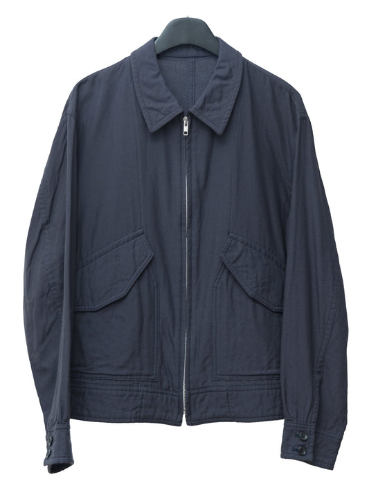 zip front blouson navy ∙ cotton ∙ medium