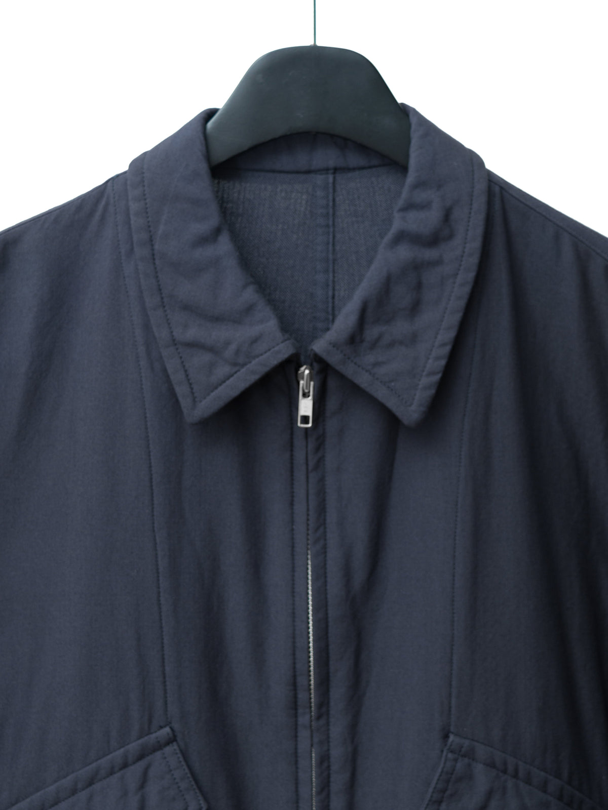 Zip Front Blouson Navy