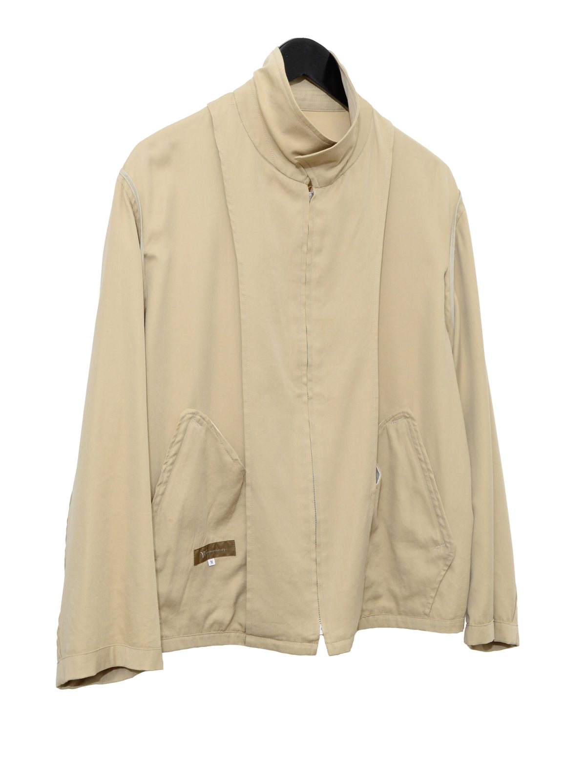 Zip Front Blouson Tan