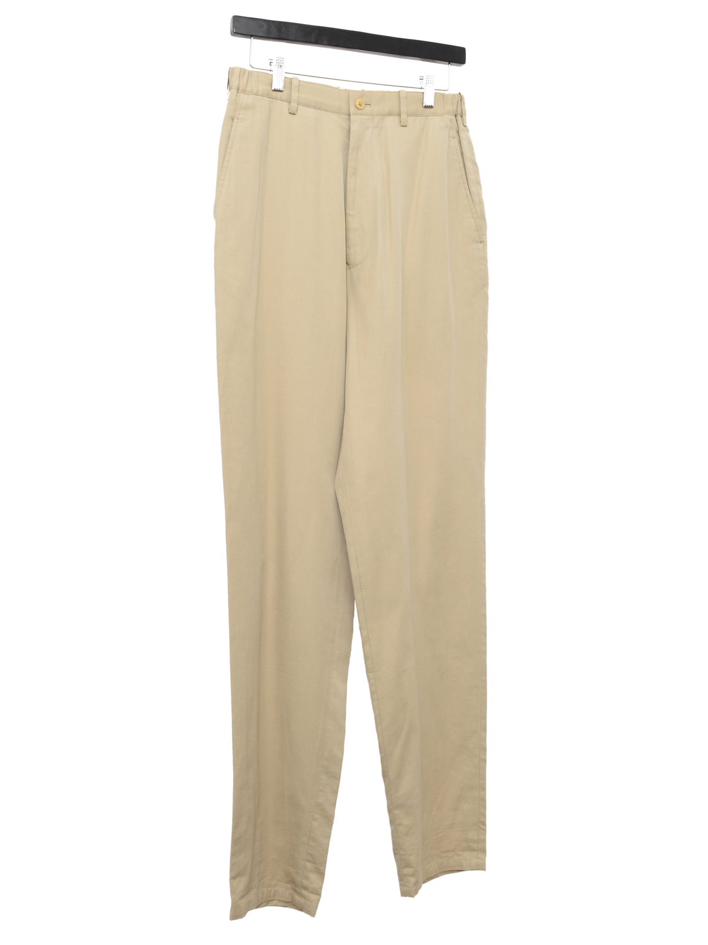 elastic waist pants tan ∙ cotton silk ∙ small