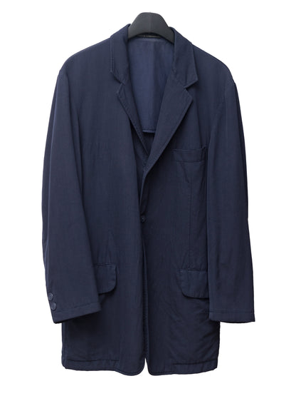 garment dyed tailored jacket navy ∙ wool ∙ medium