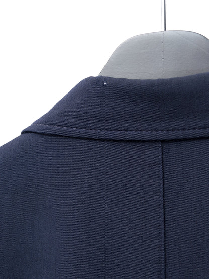 garment dyed tailored jacket navy ∙ wool ∙ medium