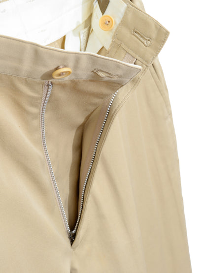 elastic waist pants tan ∙ cotton silk ∙ small