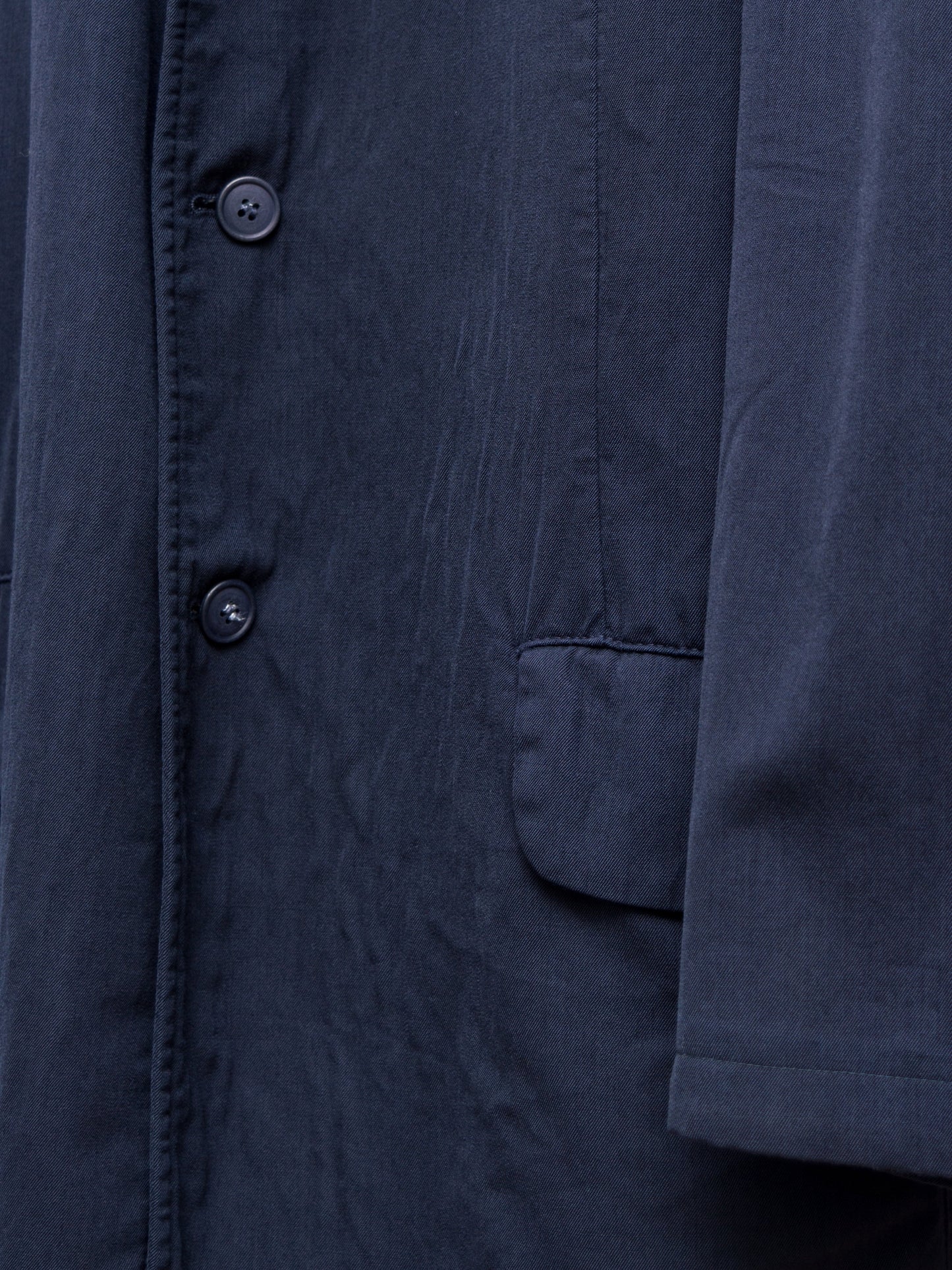 garment dyed tailored jacket navy ∙ wool ∙ medium