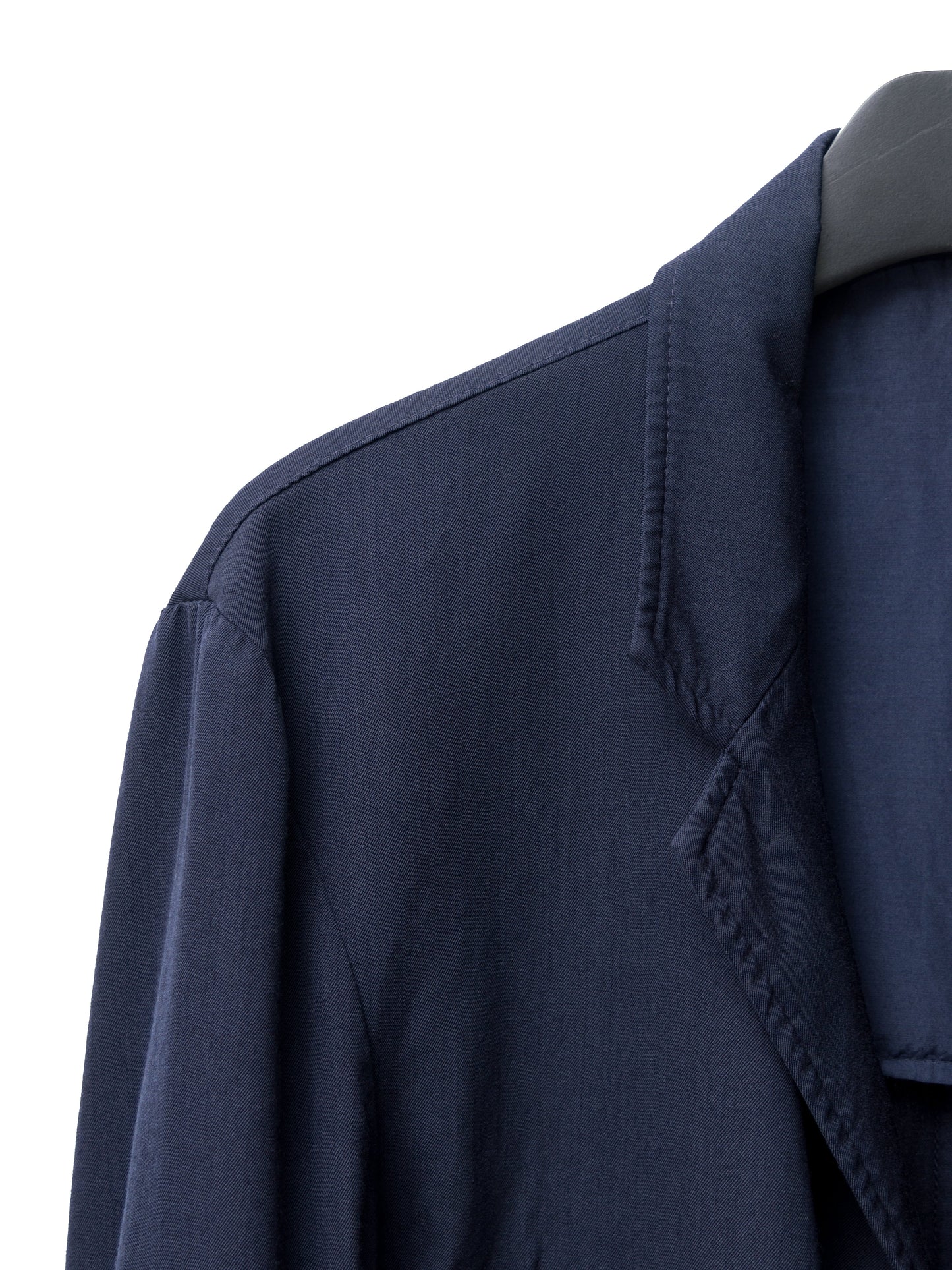 garment dyed tailored jacket navy ∙ wool ∙ medium