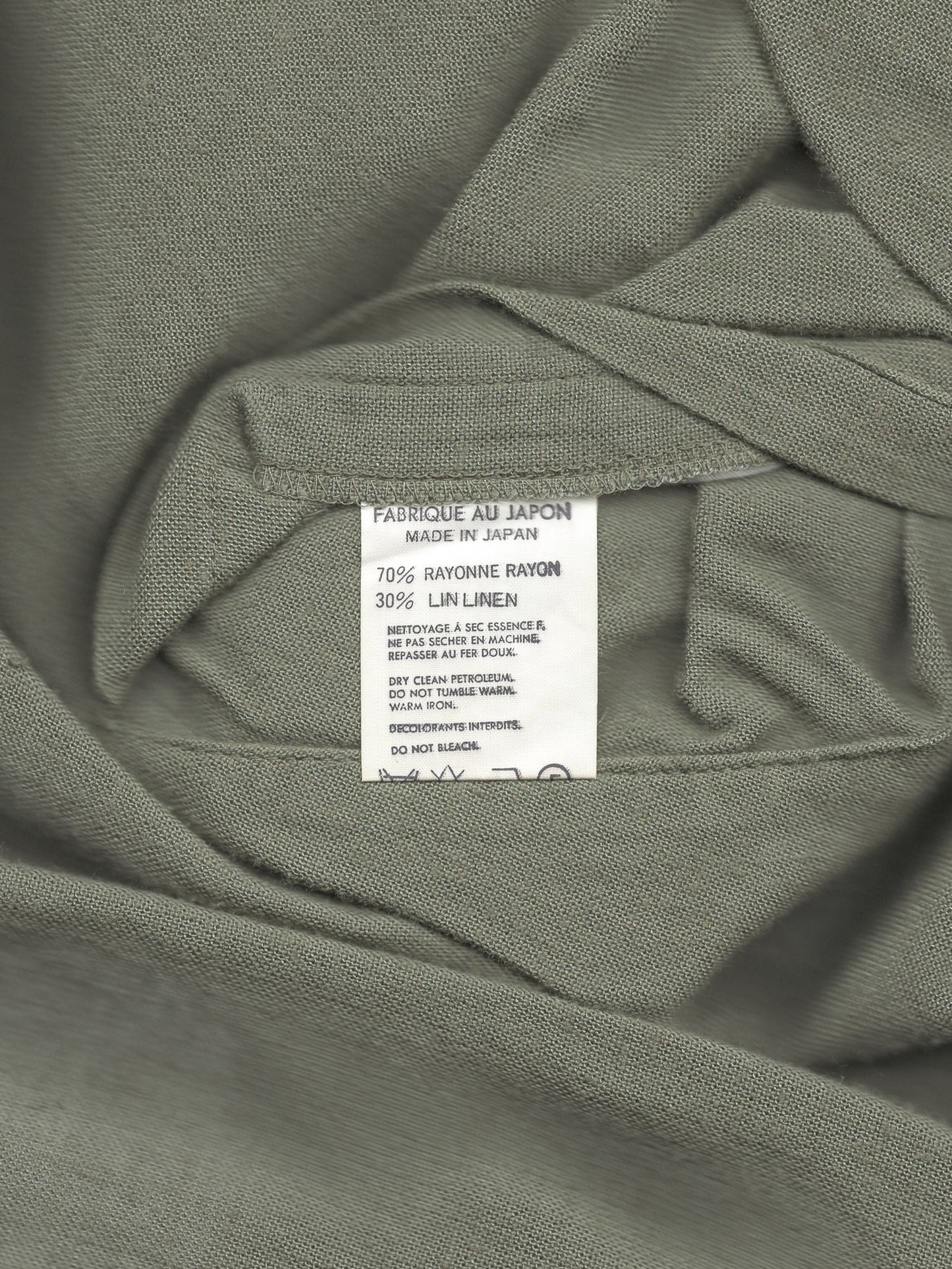 button front blouson sage ∙ rayon linen ∙ large