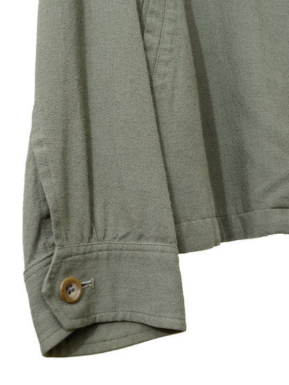 button front blouson sage ∙ rayon linen ∙ large