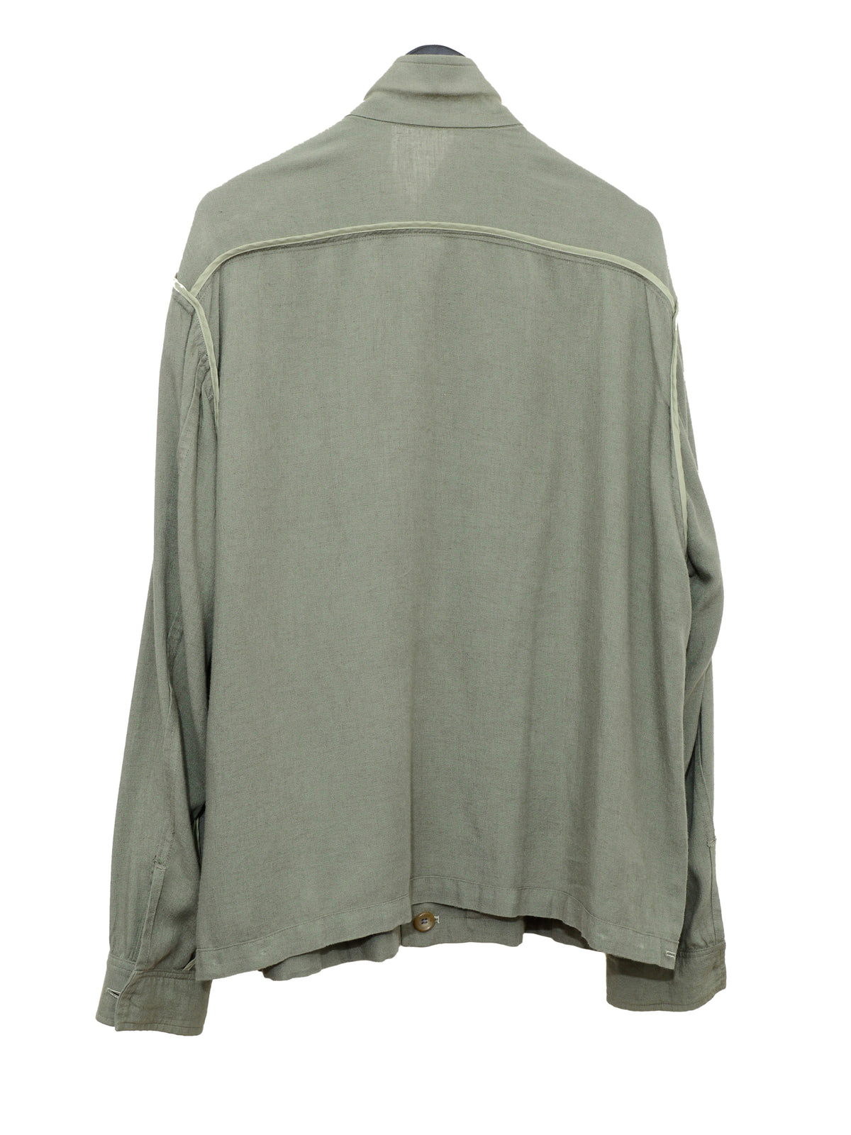Button Front Blouson Sage