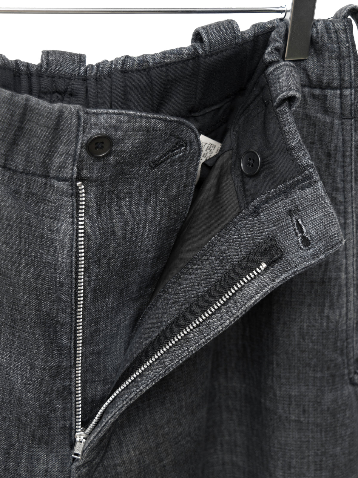 Elastic Waist Pants Fade Grey