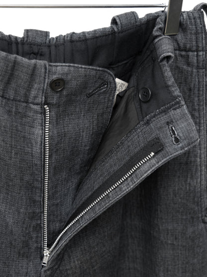 elastic waist pants fade grey ∙ linen poly cotton ∙ large