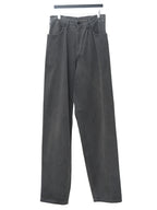 Gathered Pleat Jeans Grey