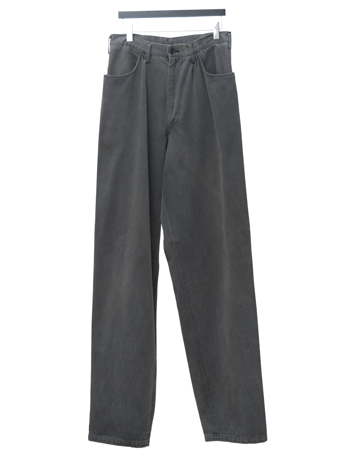 Gathered Pleat Jeans Grey