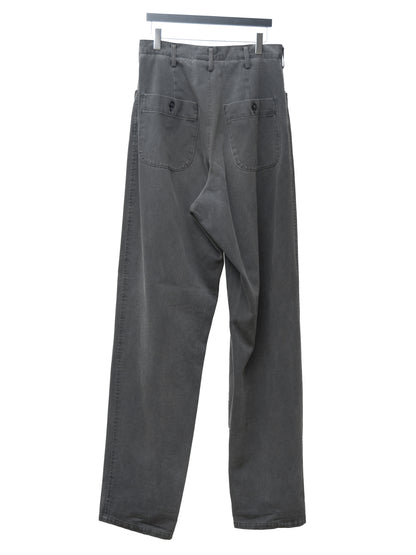 gathered pleat jeans grey ∙ cotton ∙ small