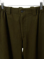 Elastic Waist Pants Olive