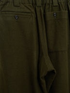 Elastic Waist Pants Olive