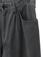 Gathered Pleat Jeans Grey