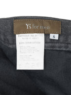 Gathered Pleat Jeans Grey