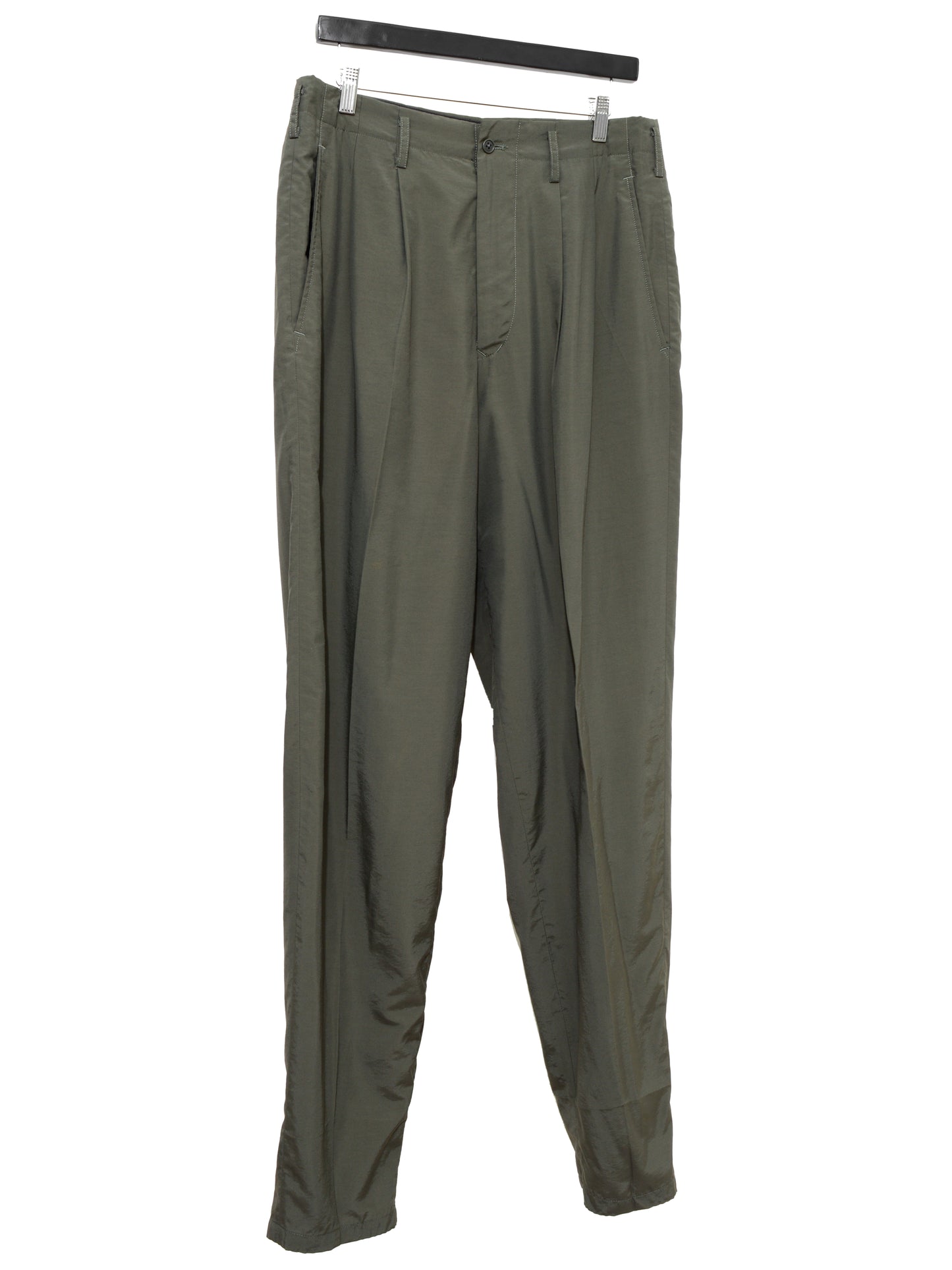 double pleat trousers olive ∙ rayon nylon ∙ small