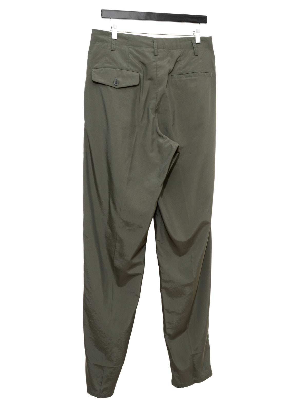 Double Pleat Trousers Olive