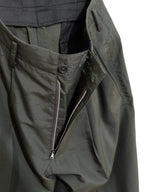 Double Pleat Trousers Olive