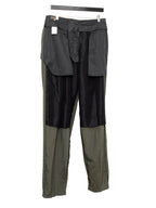 Double Pleat Trousers Olive