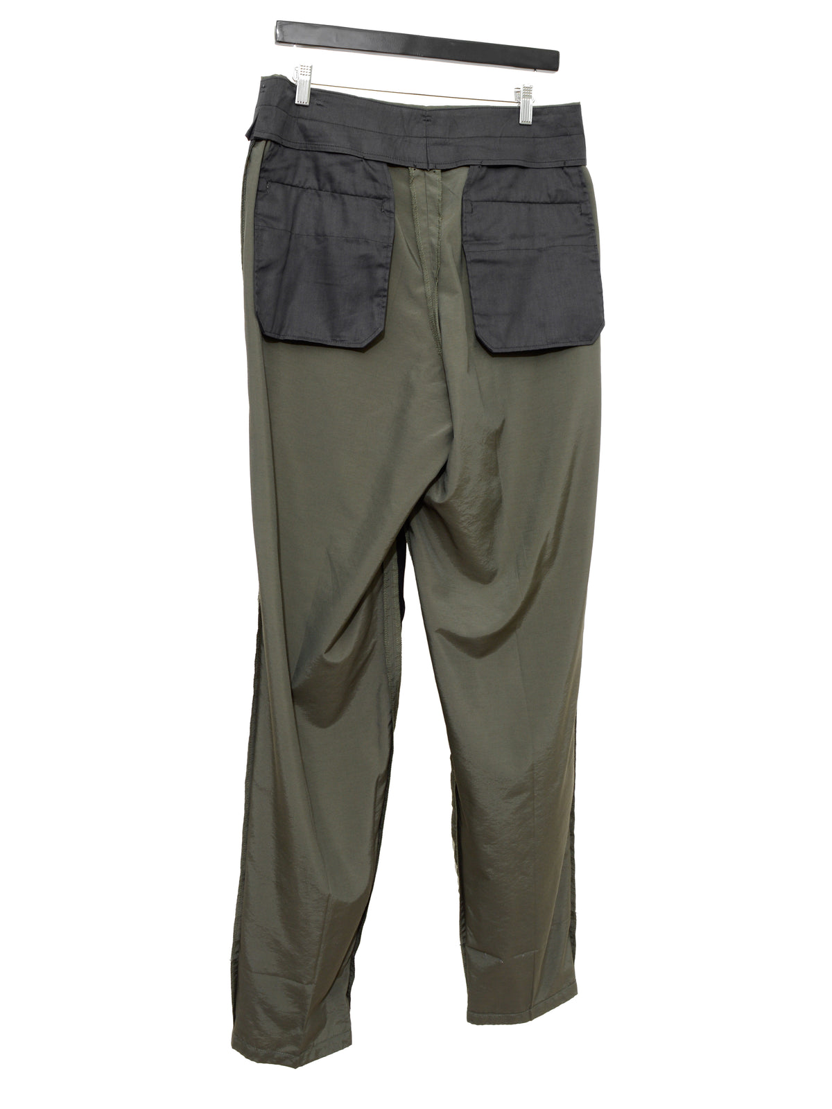 Double Pleat Trousers Olive