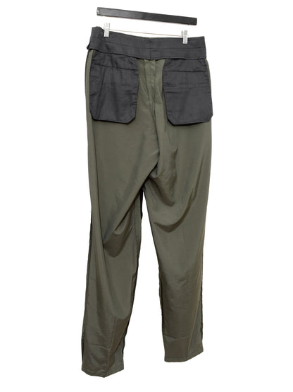 double pleat trousers olive ∙ rayon nylon ∙ small