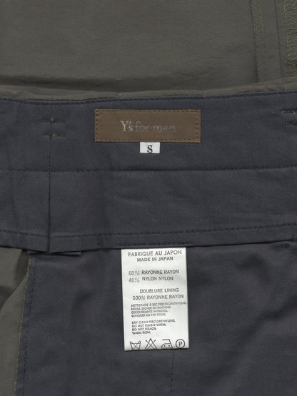 double pleat trousers olive ∙ rayon nylon ∙ small