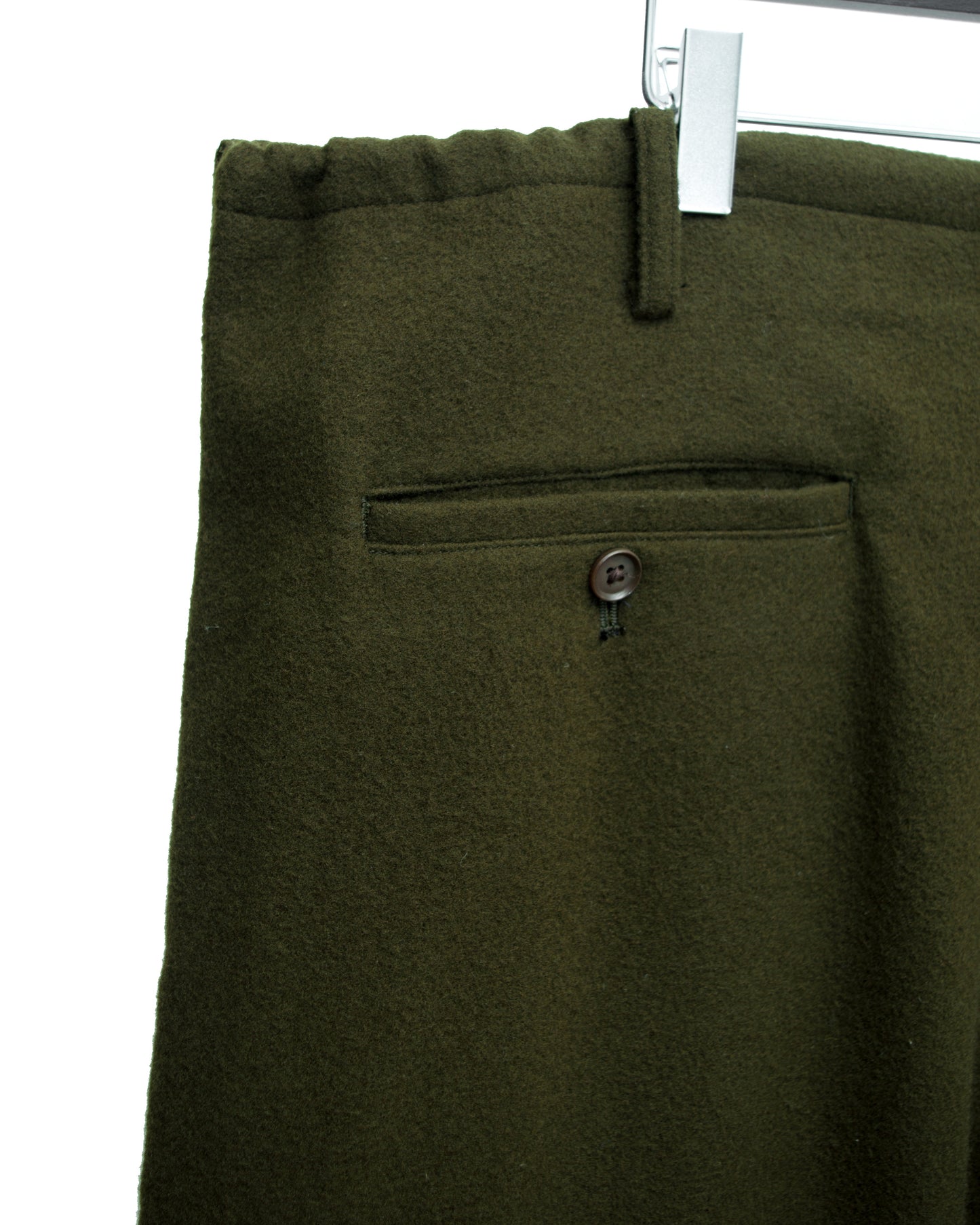 drawstring pants olive ∙ melton wool ∙ medium