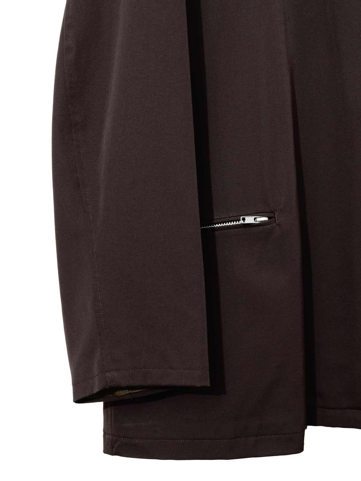 Hooded Zip Jacket Chocolate