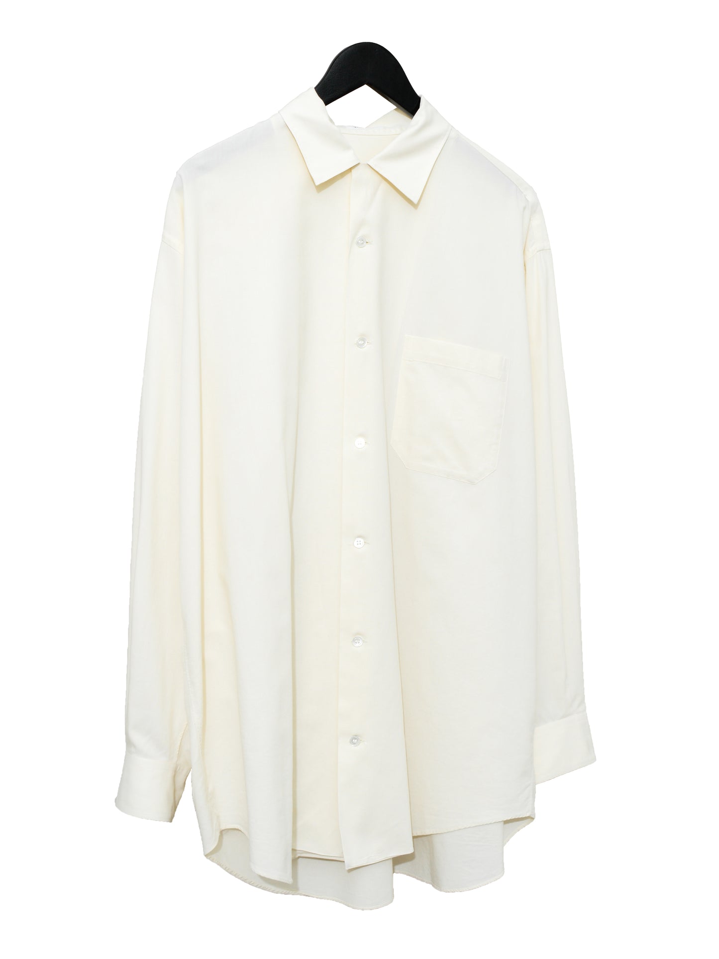open collar shirt ivory ∙ cotton ∙ one size
