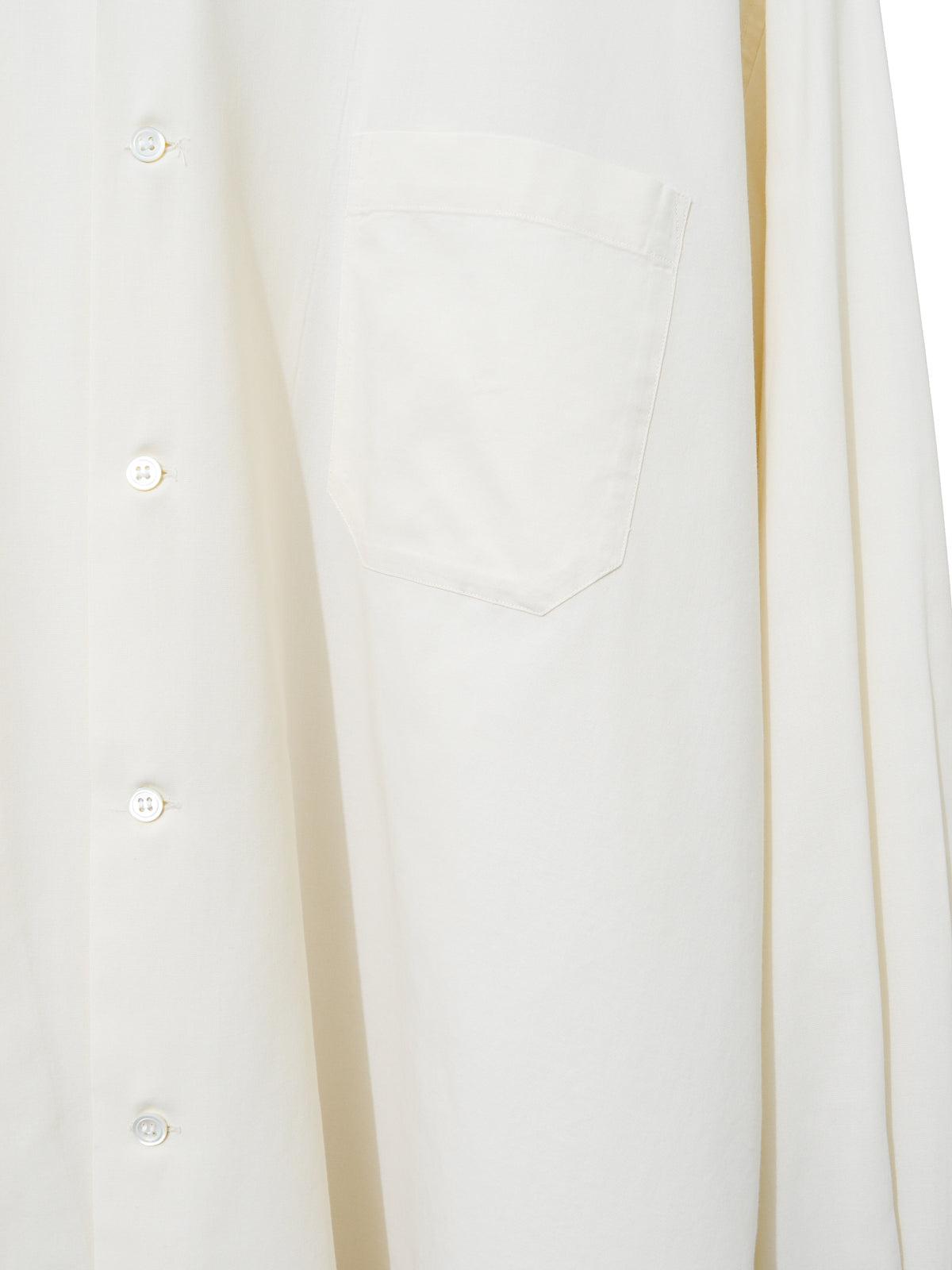 Open Collar Shirt Ivory