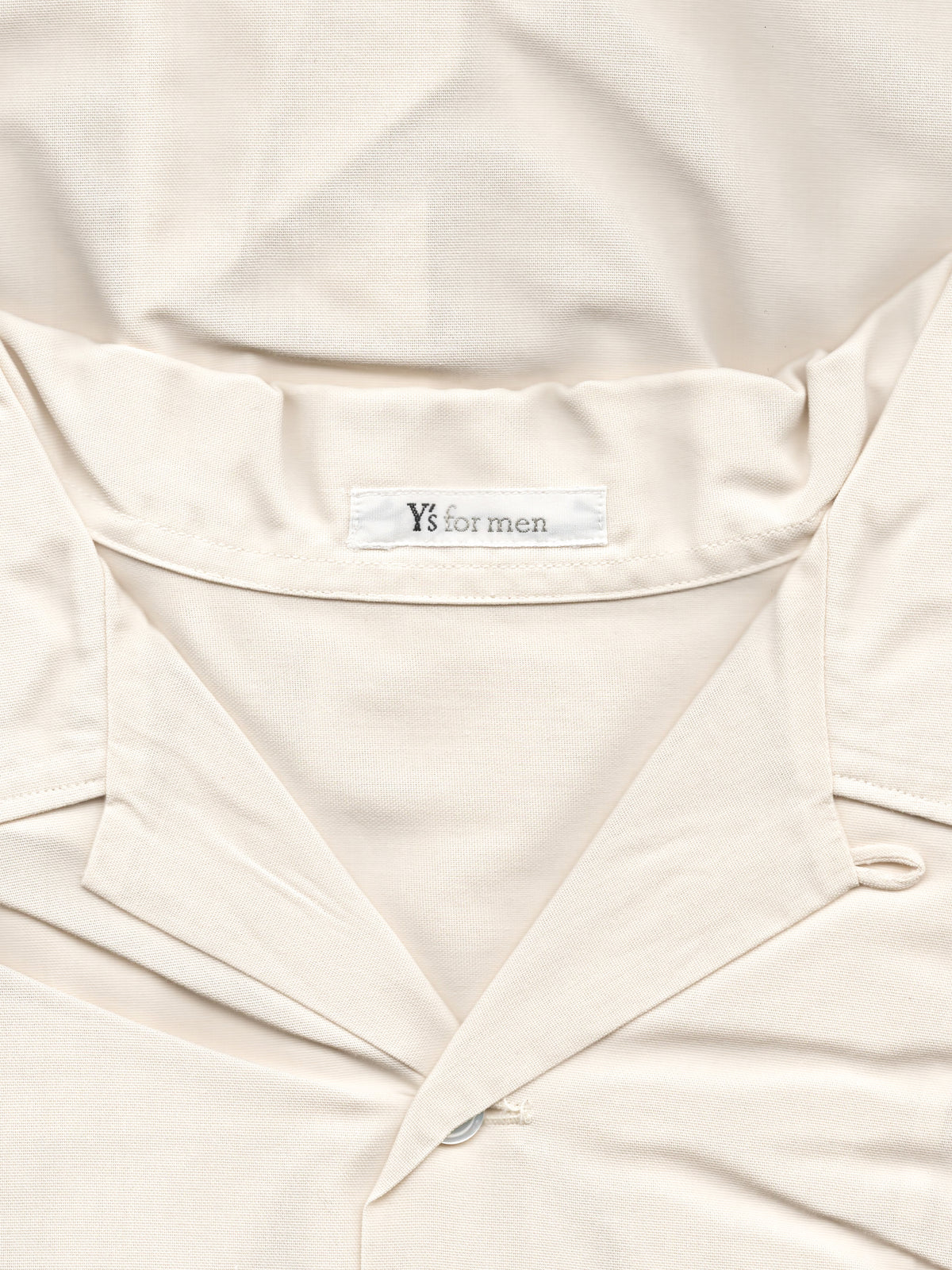 Open Collar Shirt Ivory