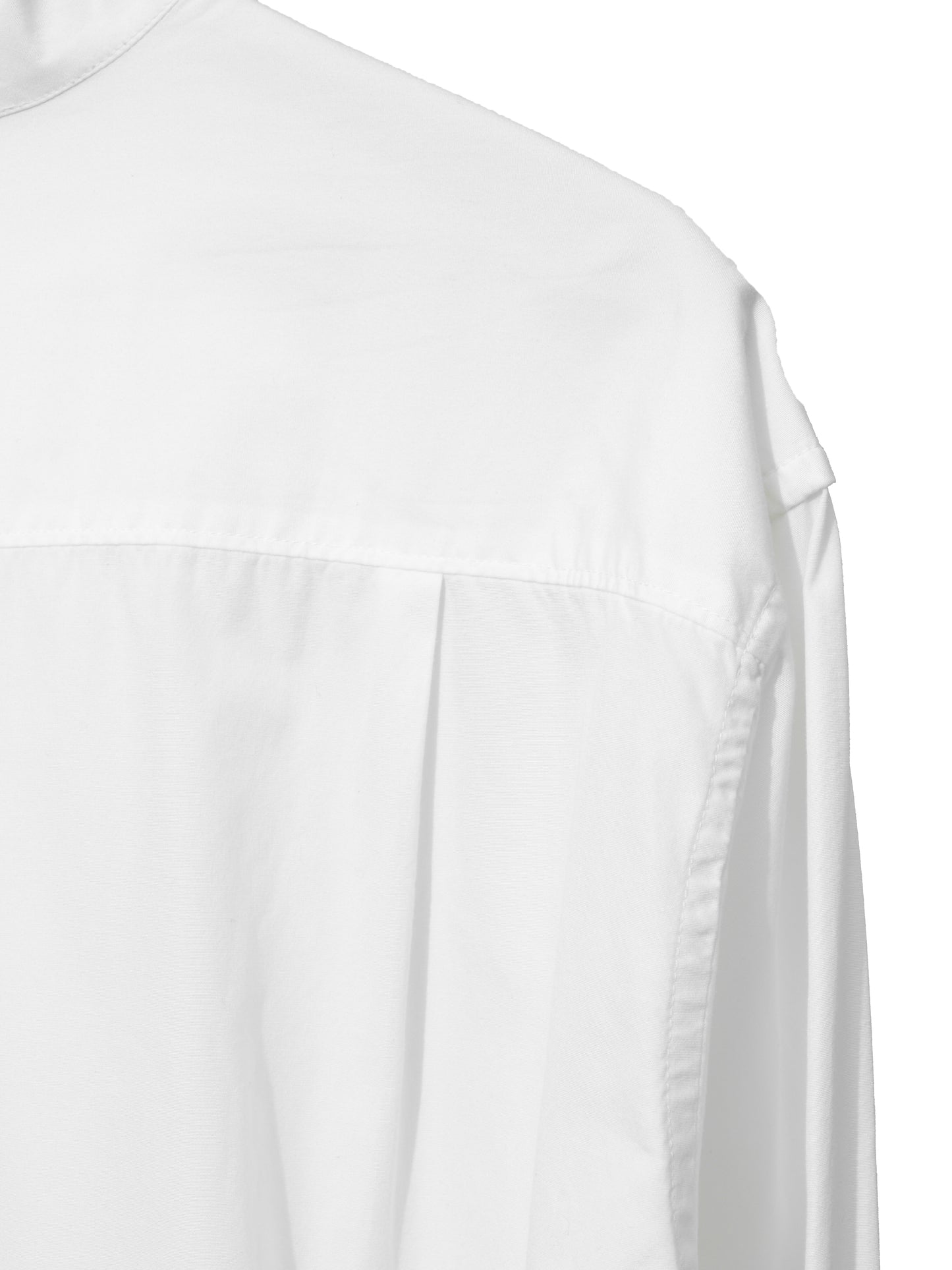 zip front shit white ∙ cotton ∙ one size