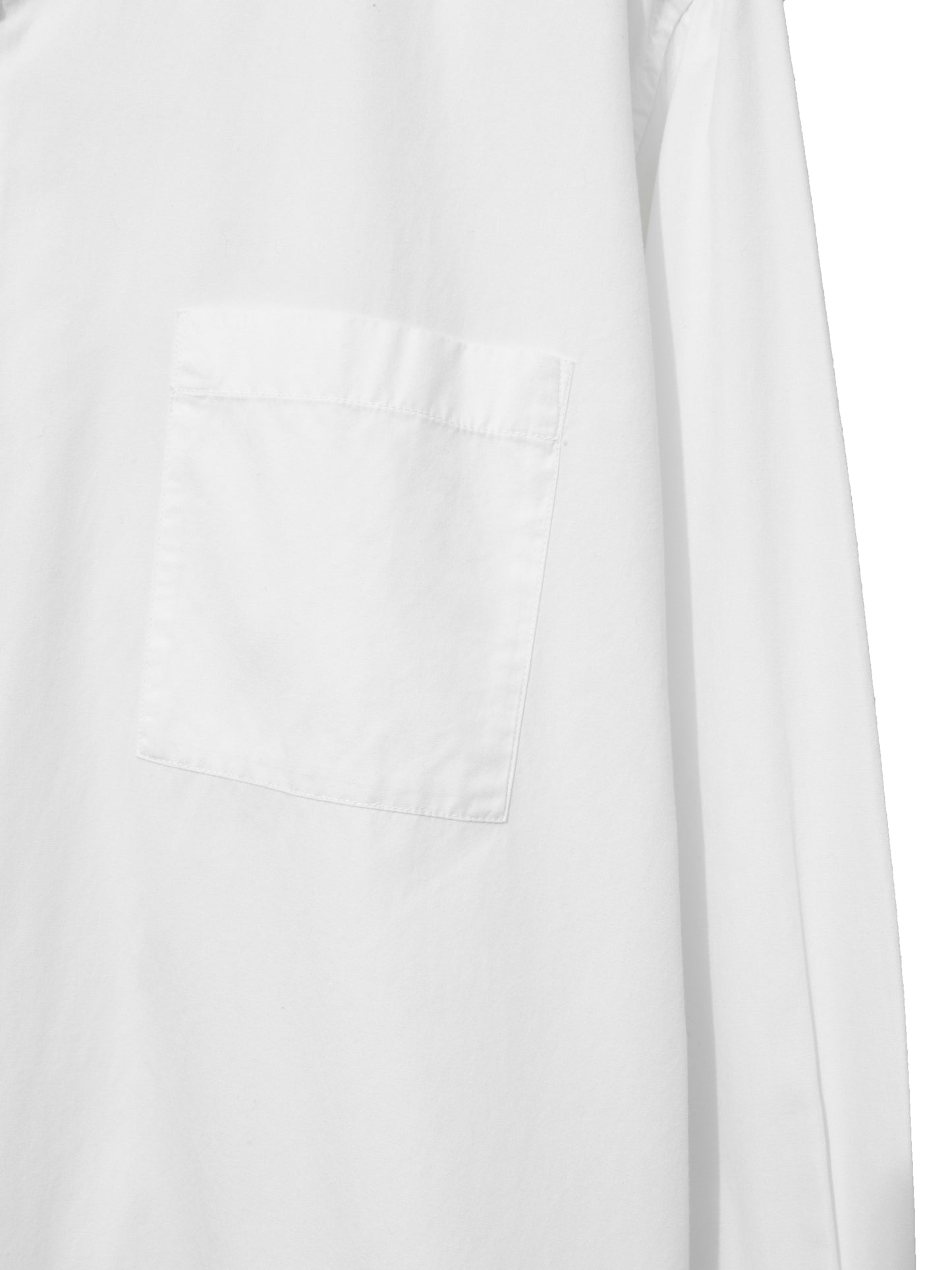 zip front shit white ∙ cotton ∙ one size