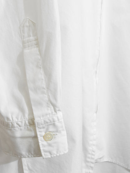 zip front shit white ∙ cotton ∙ one size