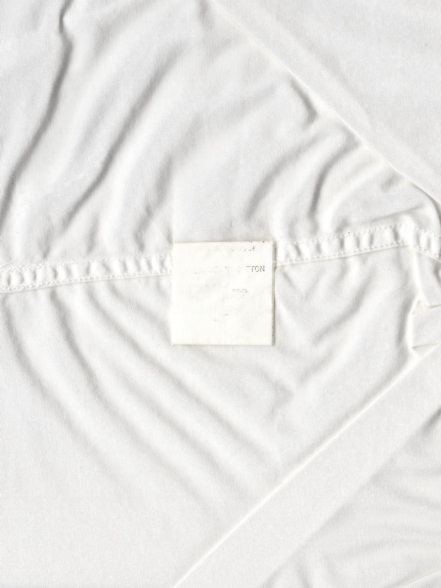 zip front shit white ∙ cotton ∙ one size