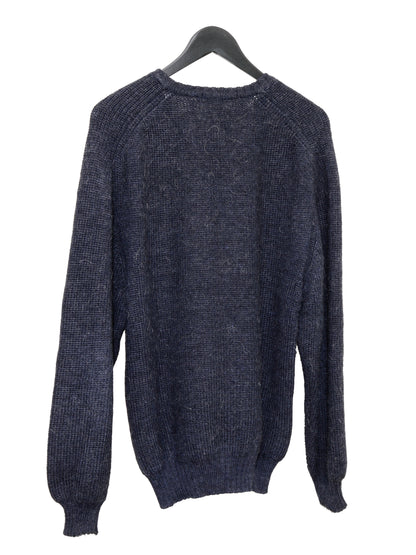 saddle pullover navy ∙ linen wool ∙ one size