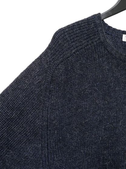 saddle pullover navy ∙ linen wool ∙ one size