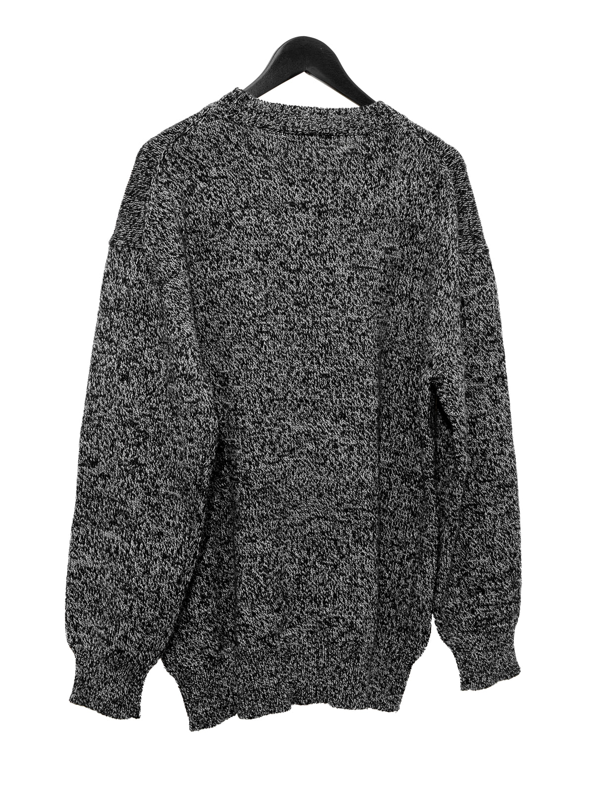 Knit Pullover Black Melange