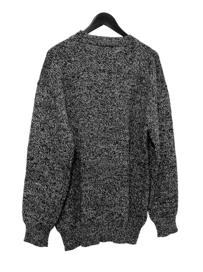 knit pullover black melange ∙ wool ∙ one size