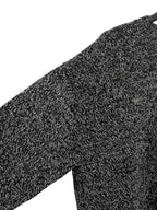Knit Pullover Black Melange