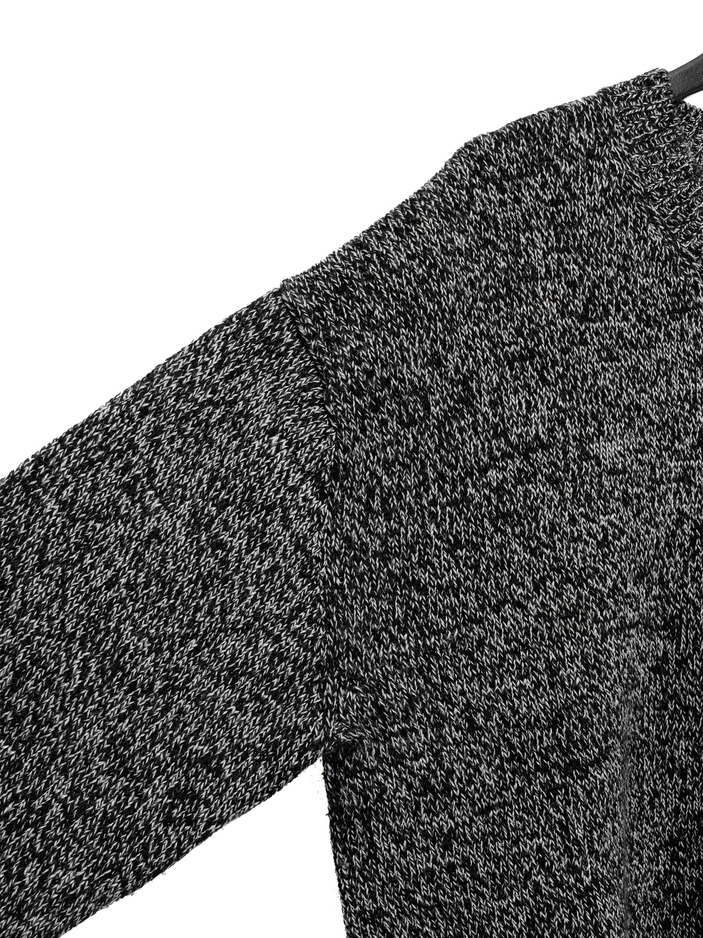 knit pullover black melange ∙ wool ∙ one size