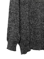 Knit Pullover Black Melange