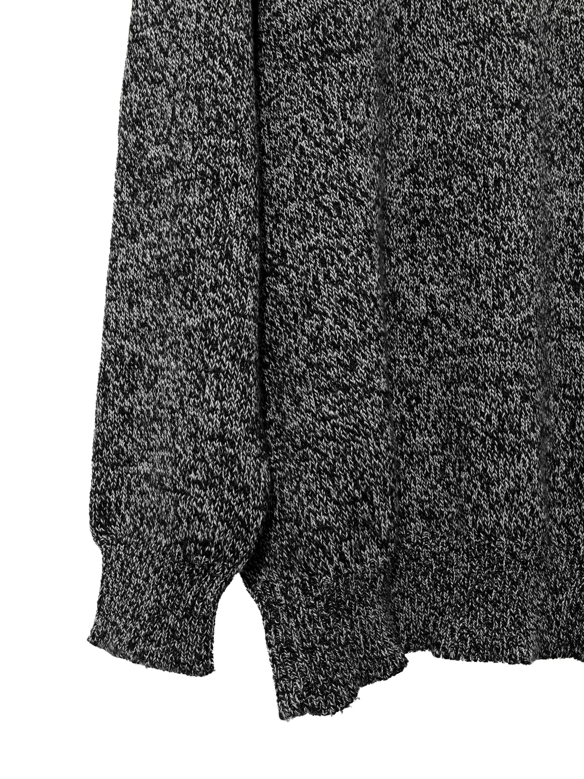 Knit Pullover Black Melange