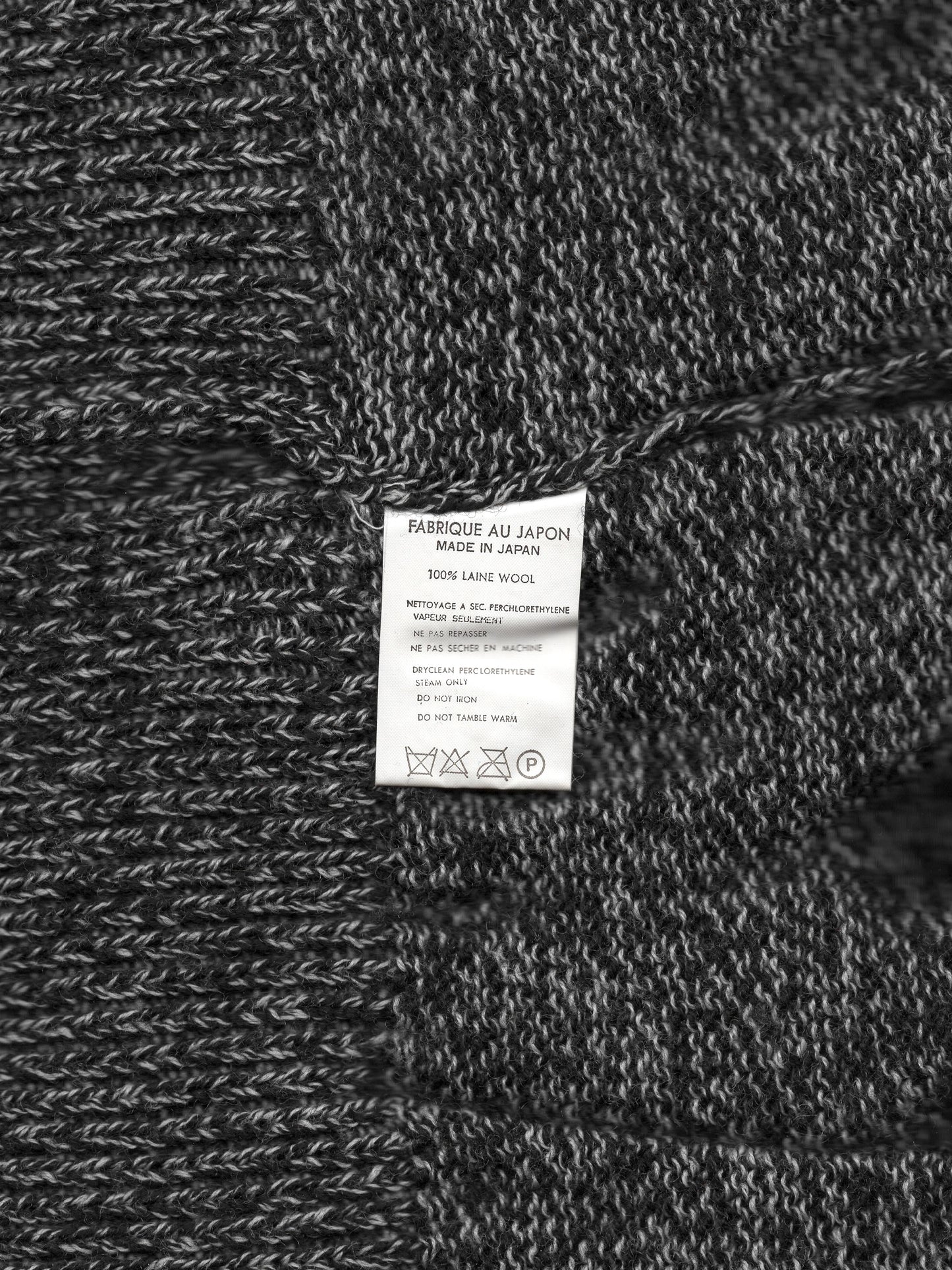 knit pullover black melange ∙ wool ∙ one size