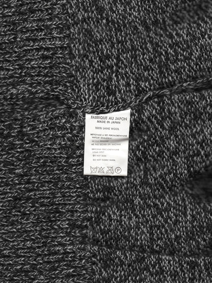 knit pullover black melange ∙ wool ∙ one size